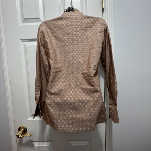 Givenchy for Chelsa size 8 button down long sleeve logo print shirt - Picture 2 of 7